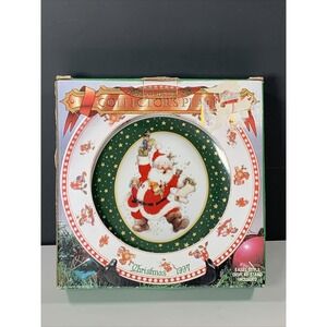 Giordano Santa Claus Collector Plate Christmas 1997 Fine Porcelain Holiday VTG
